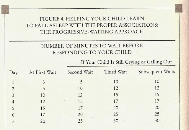 Ferber Method Sleep Training Chart