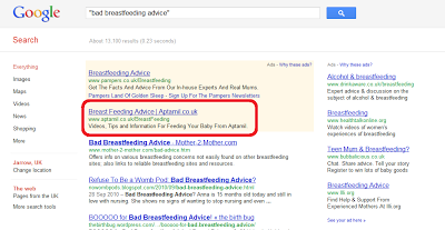 Google Knows the Score on Breastfeeding