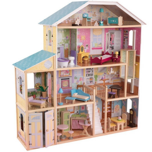 KidKraft Majestic Mansion Pretend Play Wooden Dollhouse