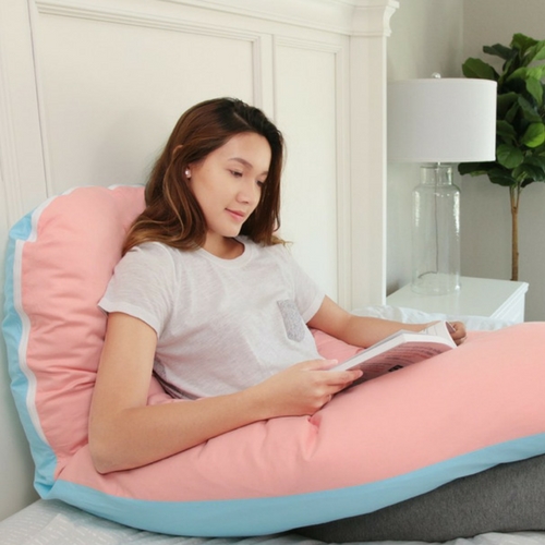 Belly Back Includes Soft Corduroy Cover Beautiful keruite Adjustable Pregnancy Pillow U-Shaped Maternity Pillow Double Wedge Cushion Pillows for Body Knees Support