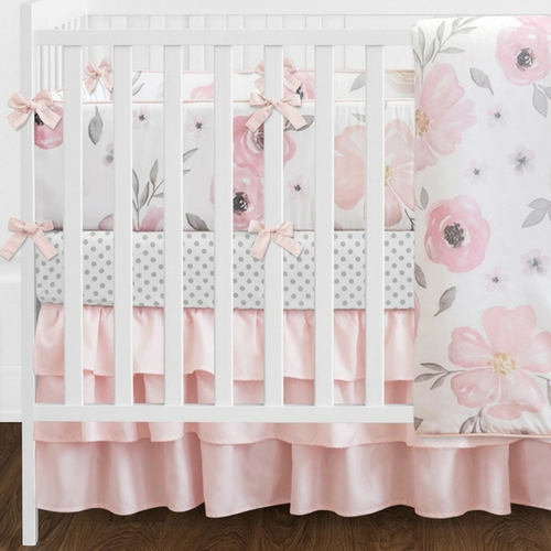 Sweet Jojo Designs 9-Piece Blush Crib Set